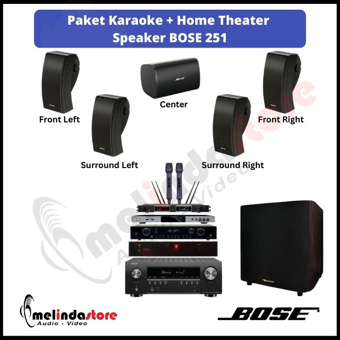 Paket Karaoke Home Theater Speaker Bose 251 | Karaoke Plus Home Theater B